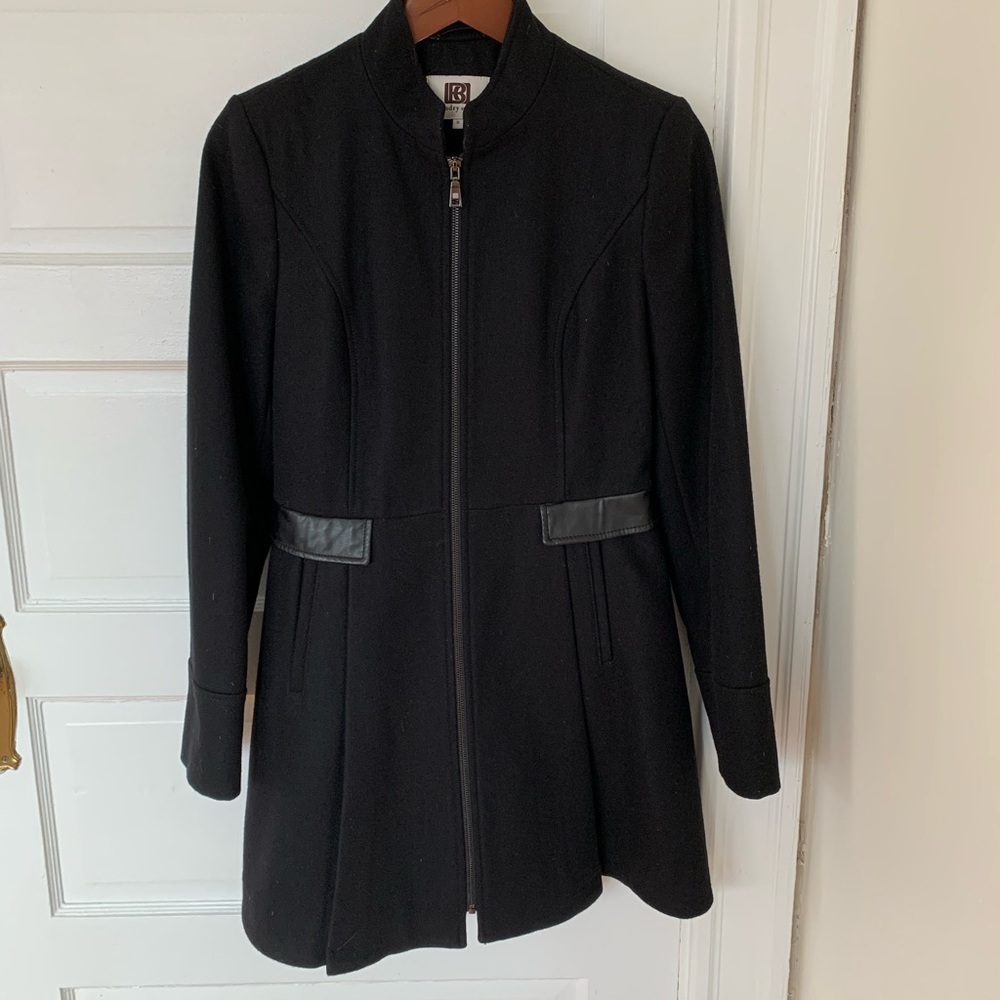 Laundry by Design Peplum Peacoat- Black size S